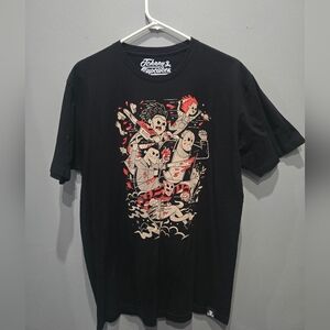 Johnny Cupcakes Slasher Food Fight Graphic T-Shirt Large